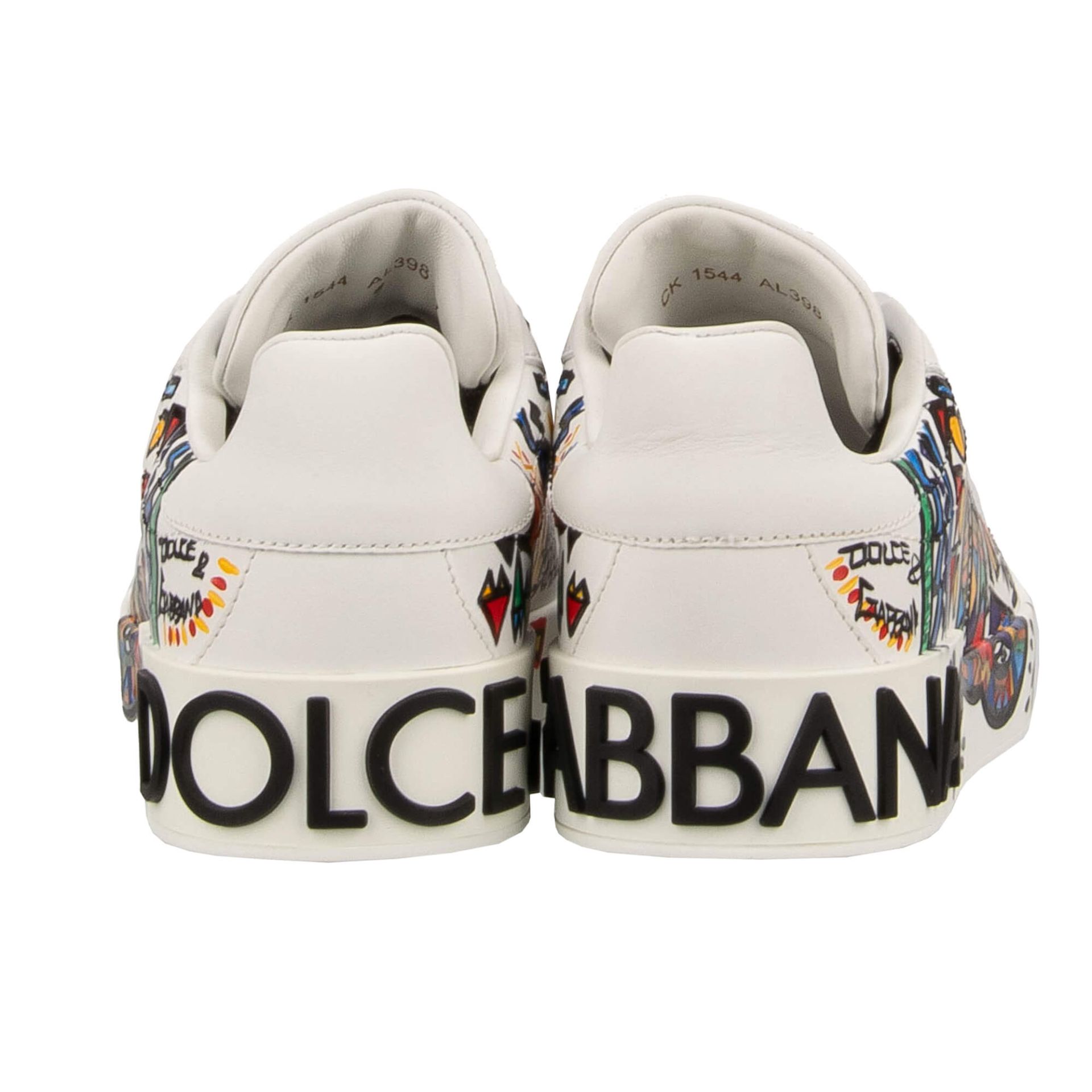 DG Logo Hand Painted Women Sneaker PORTOFINO White 37 US 7
